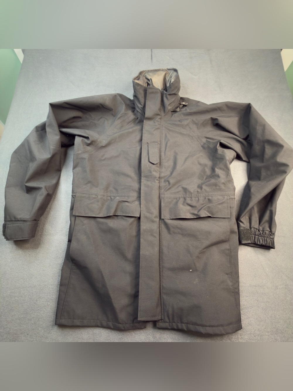 USGI Cold Weather Parka GORE-TEX Small Long Navy Blue Military Hooded⁠ M&M Mfg